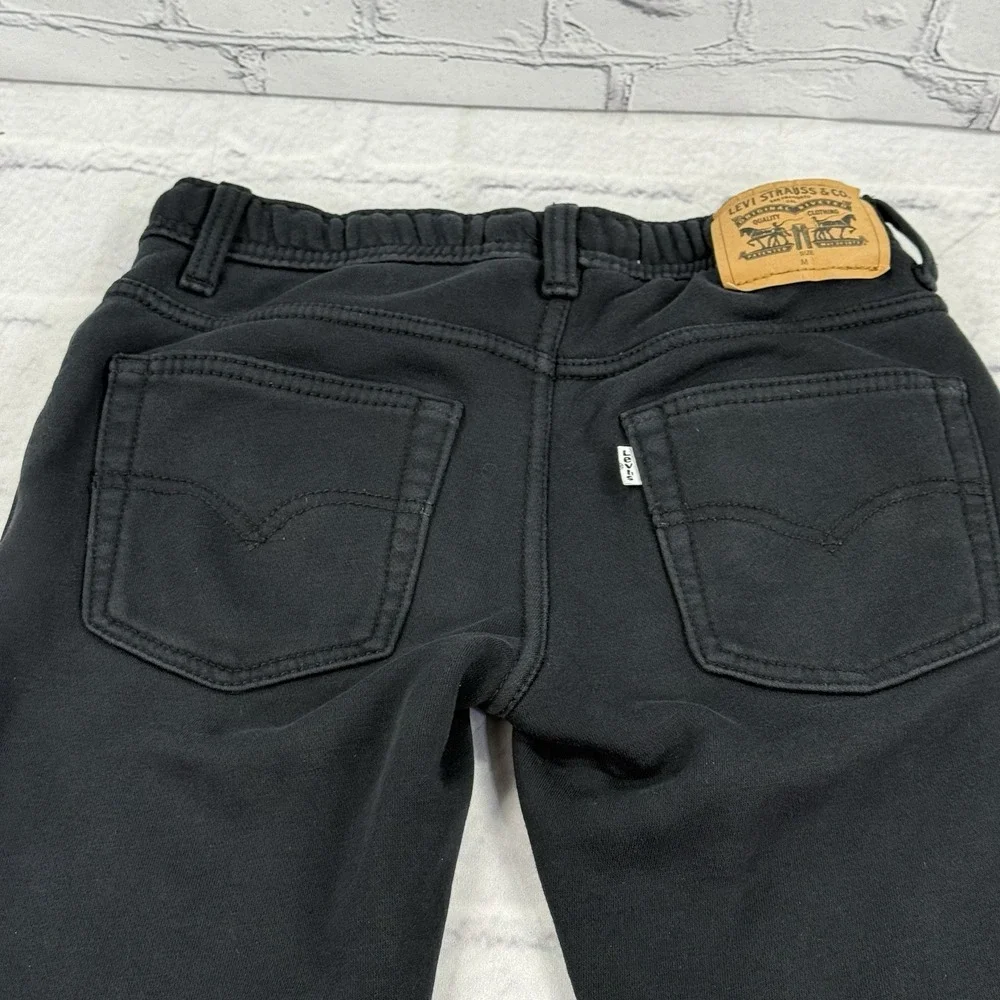 LEVI'S Youth‎ Black Knit Jogger M 10-12 YRS 26x26 Drawstring Stretch Skateboard
